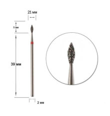 Diamond cutter nozzle DLX 21 R drop