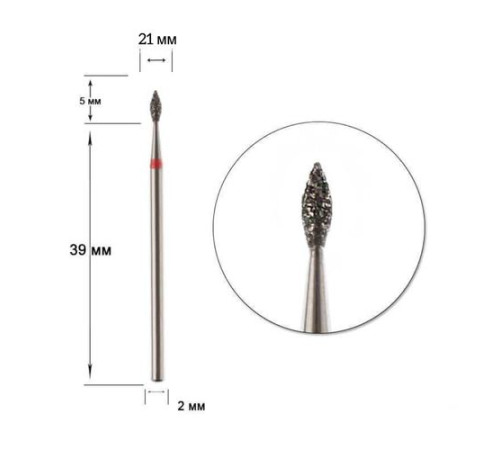 Diamond cutter nozzle DLX 21 R drop