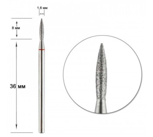 Diamond cutter nozzle IQ D 16 R flame, Poland