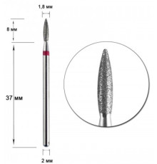 Diamond cutter nozzle IQ D 18 R flame safe, Poland
