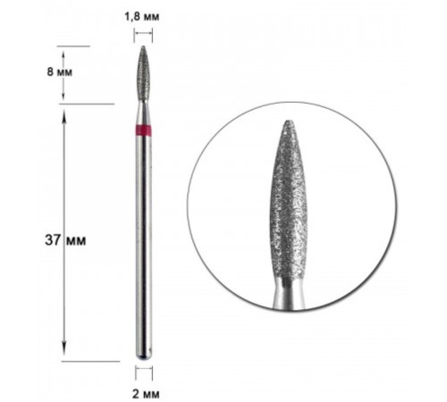 Diamond cutter nozzle IQ D 18 R flame safe, Poland