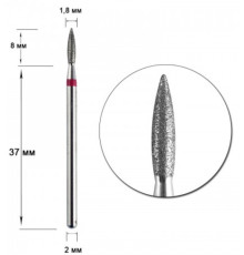 Diamond cutter nozzle IQ D 18 R flame, Poland