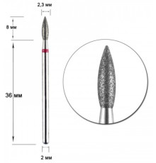 Diamond cutter nozzle IQ D 23 R flame, Poland