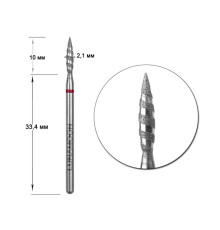 Diamond cutter attachment LUNA 2.1 tornado red
