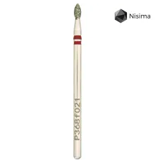 Насадка фреза алмазна Nisima P368f021, крапля червона
