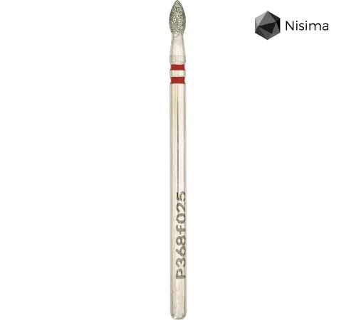 Diamond cutter Nisima P368f025, red drop