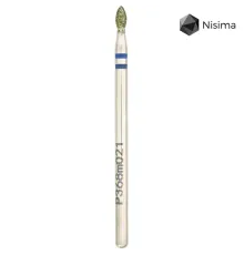 Насадка фреза алмазна Nisima P368m021, крапля синя