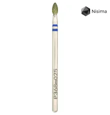 Насадка фреза алмазна Nisima P368m025, крапля синя