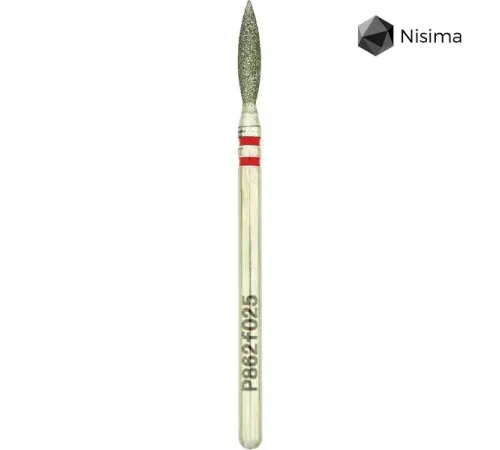 Diamond cutter Nisima P862f025, flame red