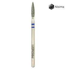 Насадка фреза алмазна Nisima P862m021, полум'я синє  