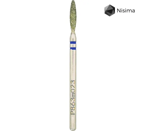 Nisima P863m023 diamond cutter attachment, flame safe blue