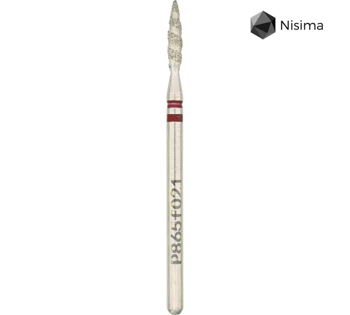 Diamond cutter nozzle Nisima P865f021, tornado red