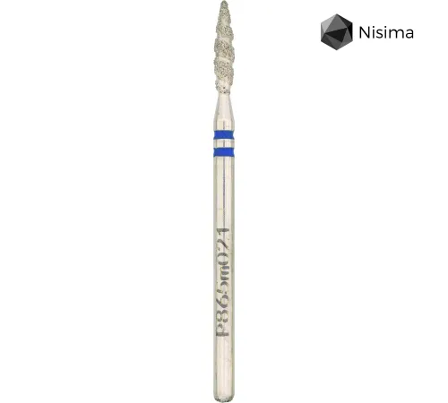 Diamond cutter nozzle Nisima P865m021, tornado blue