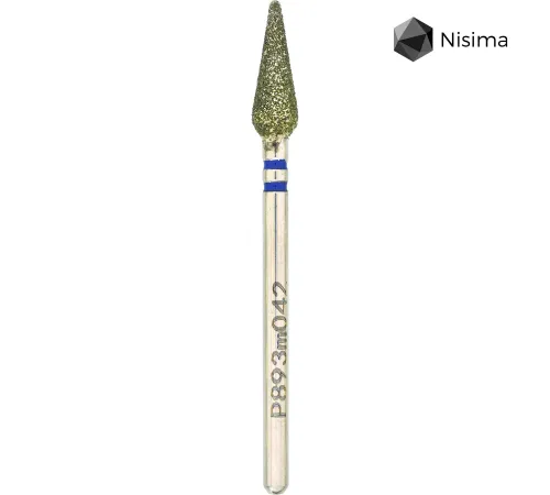 Насадка фреза алмазна Nisima P893m042, кукурудза синя