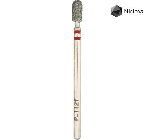 Diamond cutter attachment Nisima P_112fK, rounded cylinder red