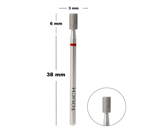 Diamond milling cutter attachment Touch 30 R cylinder