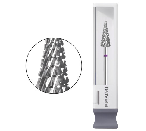 Gemely Carbide max D60 Violet cutting bit, sharp purple corn