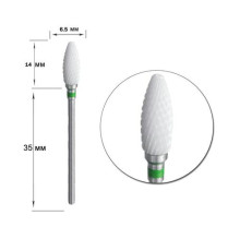 Cutter head ceramic green corn