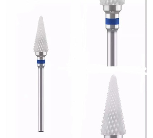 The nozzle of the ceramic corn cutter is pointed blue