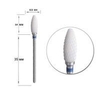 Cutter nozzle ceramic blue corn