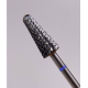 Milling cutter cone rounded hard alloy DARK No. 204 blue