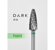Carbide cone milling cutter DARK No. 03 green
