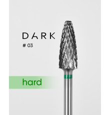 Carbide cone milling cutter DARK No. 03 green