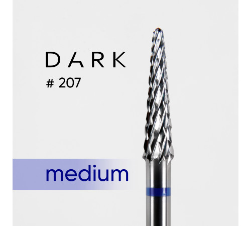 Carbide cone milling cutter DARK No. 207 blue