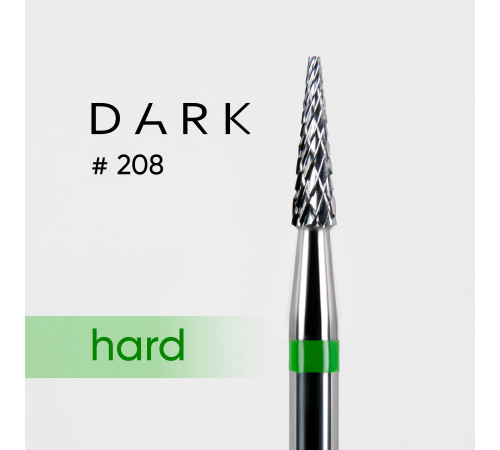Carbide cutter cone truncated DARK No. 208 green