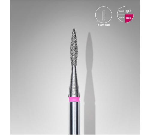 Staleks flame sharp red 1.6 mm 1 pc.