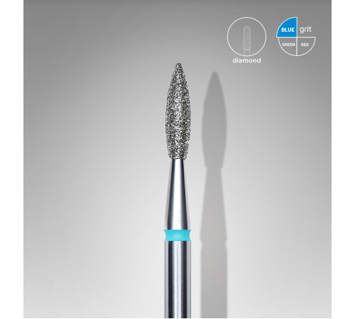 Staleks flame sharp blue 2.1 mm 1 pc.