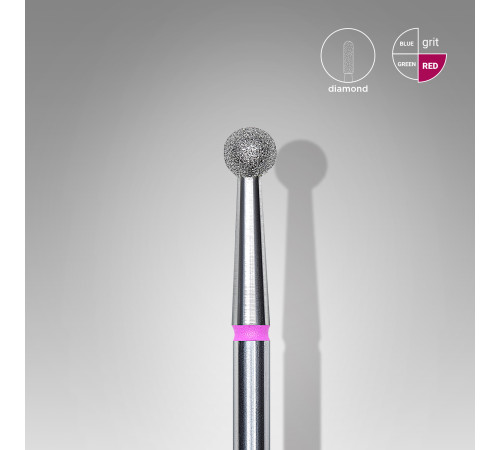 Cutter nozzle with diamond dusting Staleks ball red 3.5 mm 1 pc