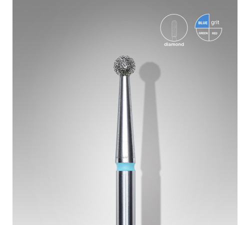 Cutter nozzle with diamond dusting Staleks ball blue 2.5 mm 1 pc