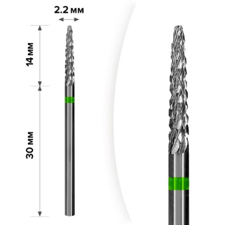 Carbide cutter nozzle D 20 G cone elongated rounded 102