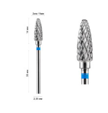 Carbide cutter attachment DLX 50 B cone for left-handed 13235