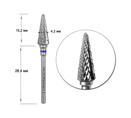 Carbide milling cutter LUNA 4.2 blue herringbone