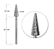 Carbide milling cutter attachment LUNA 4.5 green herringbone