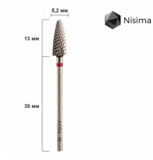 Carbide cutter Nisima H_707fK, red corn
