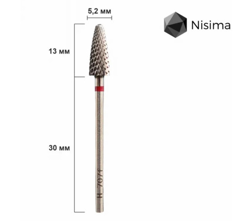 Carbide cutter Nisima H_707fK, red corn