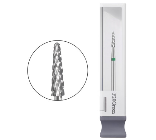 GAMA Carbide max F20 Green cutting cutter attachment, small green cone