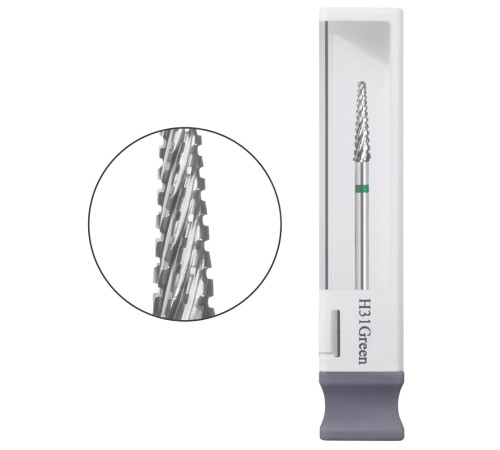 Gemely Carbide max H31 Green cutting bit, elongated cone green