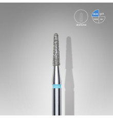 Cutter nozzle with diamond dusting Staleks cone rounded blue 1.8 mm 1 pc