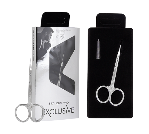 Professional cuticle scissors Staleks EXCLUSIVE 23 TYPE 2 magnolia