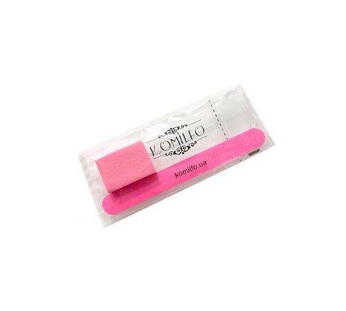 Komilfo disposable set #1 pink saw 100/100 and buff 120/120