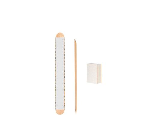Disposable set Staleks PapMam Mix saw 100/180, buff 180/240, orange stick 110 mm