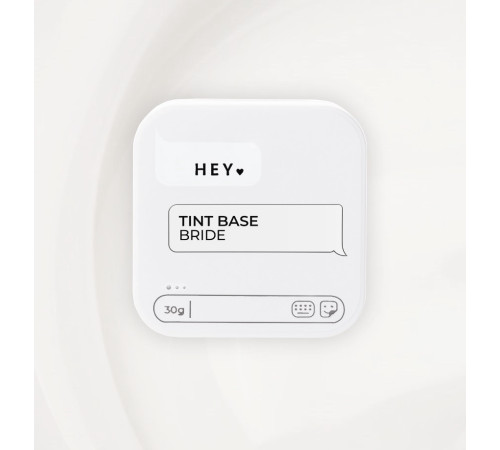 HEYLOVE Tint base BRIDE milky white, 30 ml