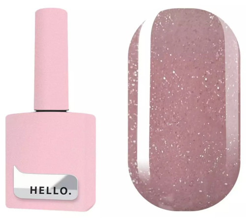 Tinted base HEYLOVE Tint base JELLY BELLY light pink with shimmer, 15 ml
