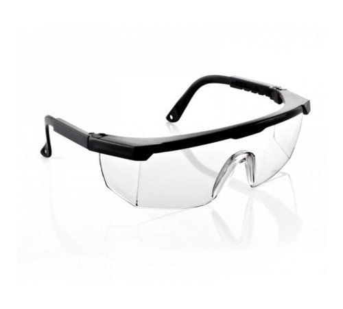 Glasses for a manicurist and pedicurist are black