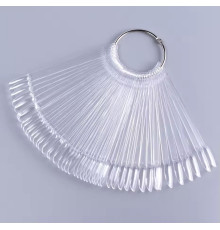 Fan palette Lower oval transparent 50 pcs