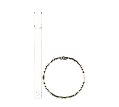 Palette fan oval transparent, 50 pcs